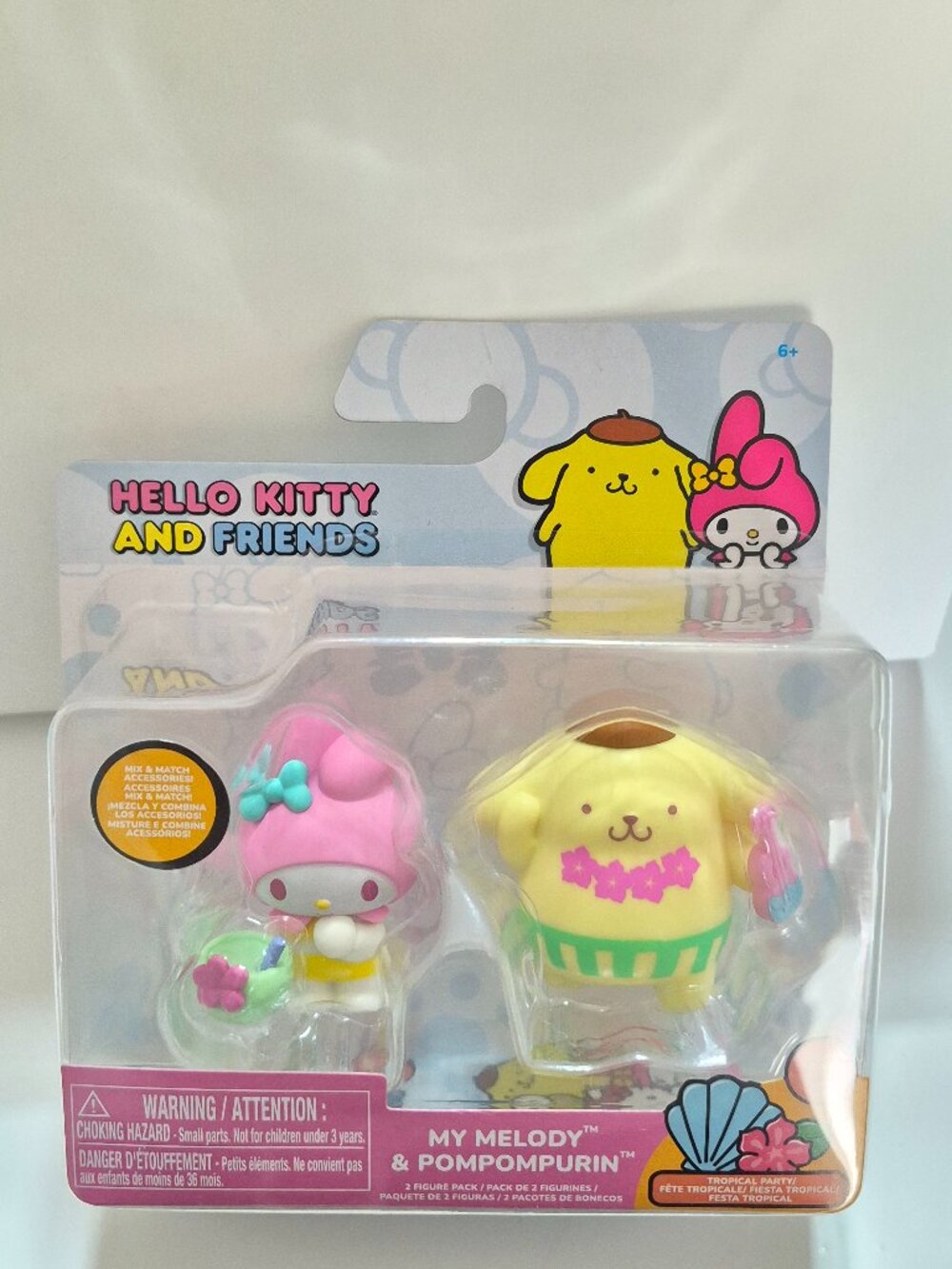 Jazwares Sanrio Hello Kitty and Friends Series 3 Tropical Party My Melody Pompom